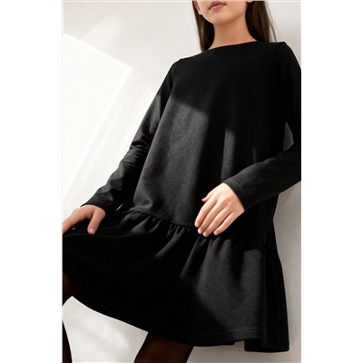 Платье из футера для девочки Happyfox