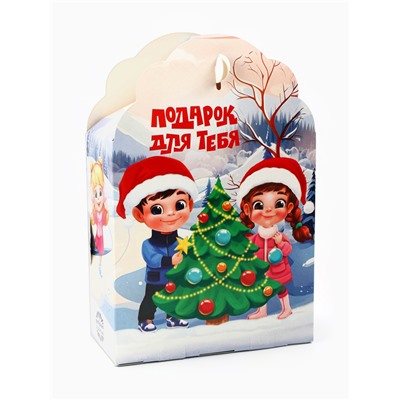 Сладкий детский новогодний подарок «С Новым годом»: конфеты + раскраска внутри, 500 г