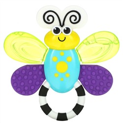 Sassy, Inspire The Senses, прорезыватель в виде бабочки, для детей от 3 месяцев, 1 шт.