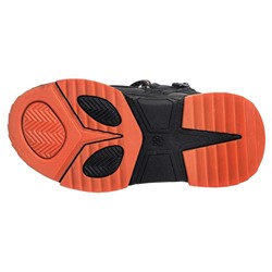 212B-F26-2686 черн/оранж Ботинки деми для мальчиков (27-32)/12