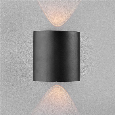 Светильник фасадный «Полусфера», FSD-007, 2Вт, 3000К, 1 луч, IP65, 220В, металл, черный