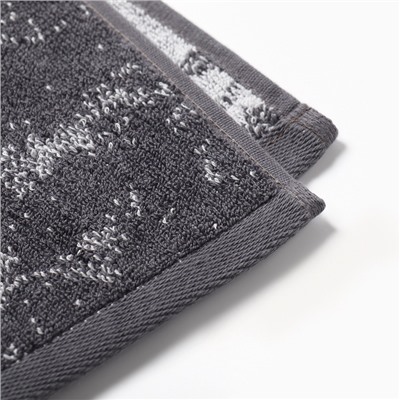 Полотенце махровое Этель «Константин», 50×90 см, 100% хлопок, 420 г/м², серое