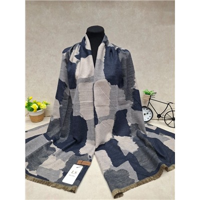 Мягкий двухсторонний палантин из кашемира мультицвет