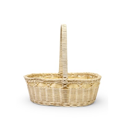 Корзина плетеная для хранения, 27×19×13 см, ручка h=16 см, лоза