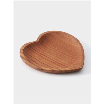 Тарелка «Сердце», 16×16×2 см, тиковое дерево