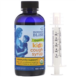 Mommy's Bliss, Kids, Organic Cough Syrup + Immunity Support, 1-12 Yrs, 4 fl oz (120 ml)