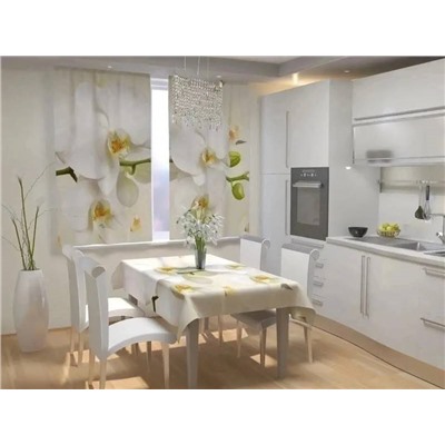 шторы для кухни без тюля 3*1,7 м