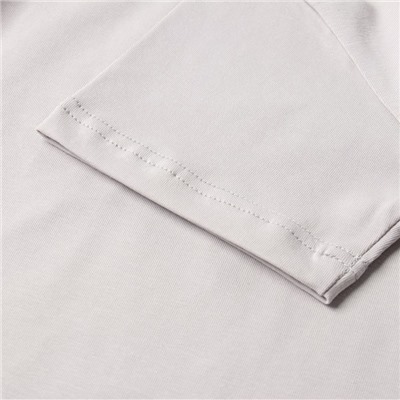 Футболка детская однотонная MINAKU: Casual Collection, серая, рост 110 см