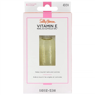 Sally Hansen, Масло для ногтей и кутикулы с витамином E, 13,3 мл