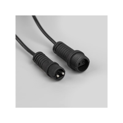 Гирлянда «Белт-лайт» 5 м с насадками «Роса», IP44, УМС, тёмная нить, 50 LED, свечение мульти, 3 В