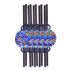 Набор посуды одноразовой "Game zone" трубочки (10 шт.)