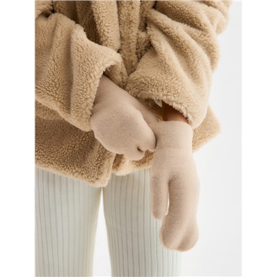 Варежки женские MINAKU «Мягкость», размер 23 см, бежевые