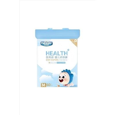 Подгузники Palmbaby health в инд. уп. SK019-M-60 шт (6-11 кг) НАТАЛИ, 901593