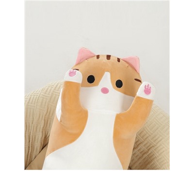 Мягкая игрушка-подушка «Котик», 130 см, цвет рыжий