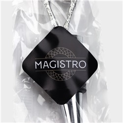 Пробка для бутылки новогодняя Magistro Deer, 12,5 см, цвет серебристый