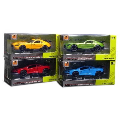 Машина "Спорт кар" 1:36 в коробке