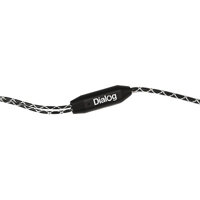 Проводные наушники с микрофоном внутриканальные Dialog ES-F15 Jack 3,5  (black)