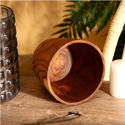 Стакан, 15×15×12 см, тиковое дерево