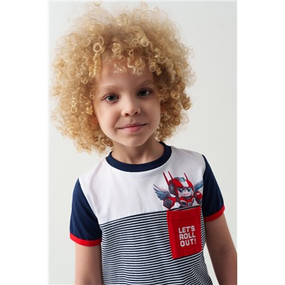 Комплект трикотажный для мальчиков: фуфайка (футболка), шорты