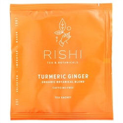 Rishi Tea, Organic Botanical Blend, Turmeric Ginger, Caffeine-Free, 15 Tea Bags, 1.74 oz (49.5 g)