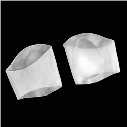 Супинаторы для обуви, амортизирующие, на манжете, силиконовые, 9×9 см, пара, прозрачные