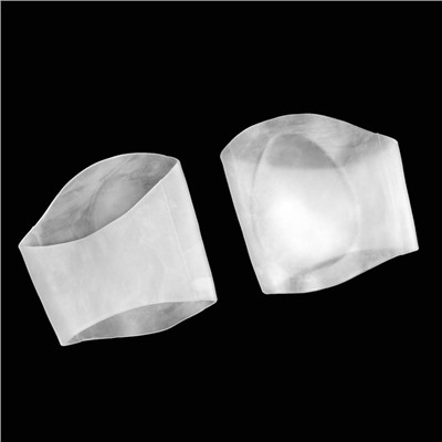 Супинаторы для обуви, амортизирующие, на манжете, силиконовые, 9×9 см, пара, прозрачные