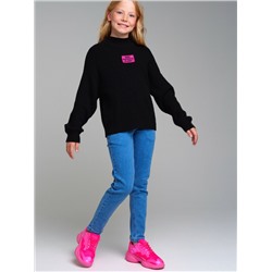 Брюки текстильные джинсовые для девочек