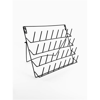 Органайзер-стойка для ниток, настенная/настольная, с подставкой, 40×31 см, чёрный