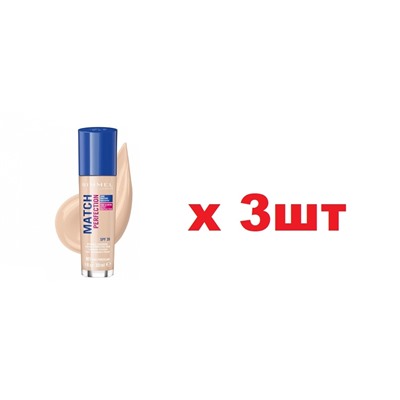 Rimmel Match Perfection Тональный крем 30мл 100 Ivory 3шт