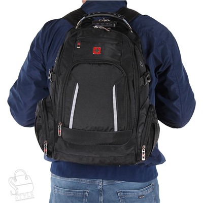 Рюкзак мужской текстильный 1877W black Whiff