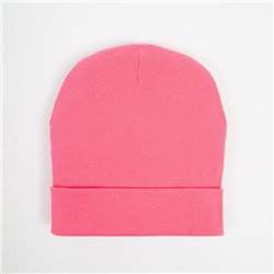 Шапка детская, цвет ярко-розовый, размер 44-47 см
