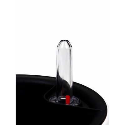 Кашпо для цветов «Анфа», 1.8 л, d=15 см, h=13.5 см, пластиковое, с автополивом, со вставкой, белое