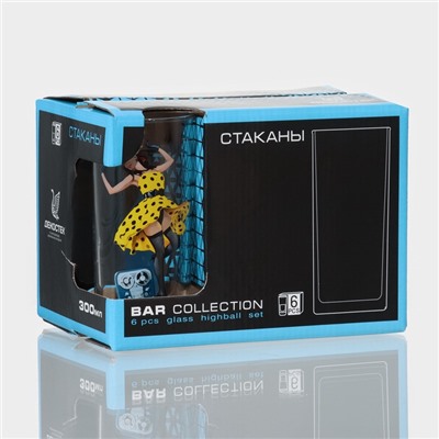 УЦЕНКА Набор стаканов 6 шт. 280 мл Pin-up girls