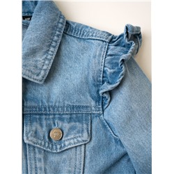 Куртка текстильная джинсовая для девочек