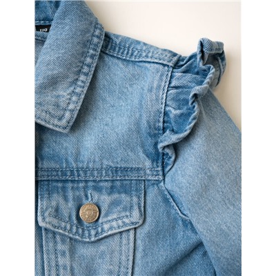 Куртка текстильная джинсовая для девочек