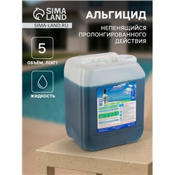 Альгицид Aqualeon непенящийся пролонгированного действия, 5 л (5 кг)
