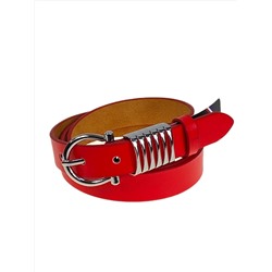 Ремень женский из искусственной кожи, цвет  красный