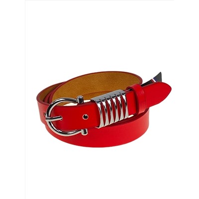 Ремень женский из искусственной кожи, цвет  красный