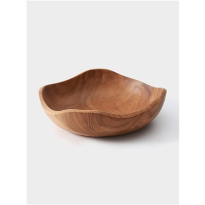 Тарелка, 18×18×5 см, тиковое дерево