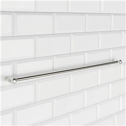 Рейлинг 60 см, d=1 см, c комплектом для монтажа, хромированные