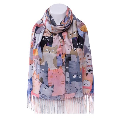 Палантин CY2593 Кошки