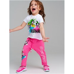 Брюки детские трикотажные для девочек, 2 пары в комплекте