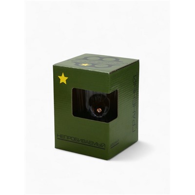 Стакан непробиваемый «Военный», гранёный, 250 мл