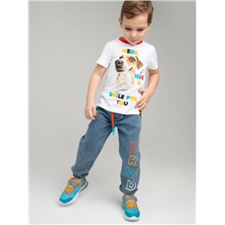 Брюки текстильные джинсовые для мальчиков