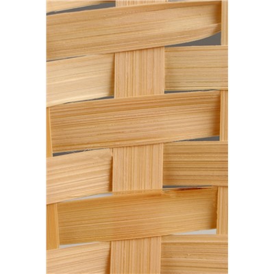 Корзина плетёная для хранения, 30×22×13 см, ручка h=36 см, бамбук, натуральный цвет, Greengo