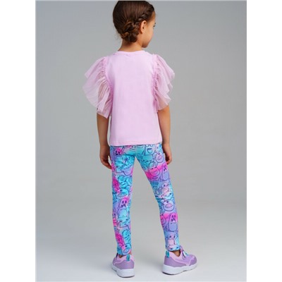 Брюки трикотажные для девочек (легинсы), 2 пары в комплекте