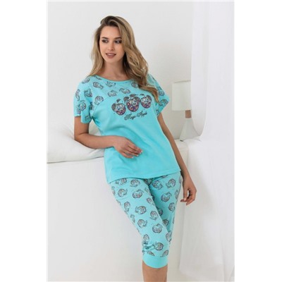 Пижама Иветта (Ментол)