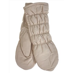 Зимние женские варежки с подкладом из искусственного меха, цвет бежевый