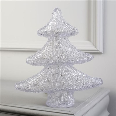 Светодиодная фигура «Ёлочка» 25×30×6 см, акрил, батарейки ААх2 (не в комплекте), свечение мульти (RGB)