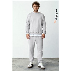 Мужской костюм оверсайз из футера трехнитки Happyfox